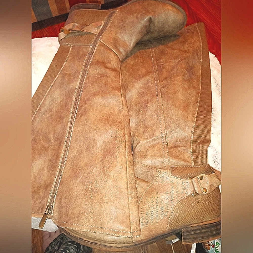 Long boots extra wide calf size 9w